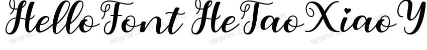 HelloFont HeTaoXiaoY字体转换